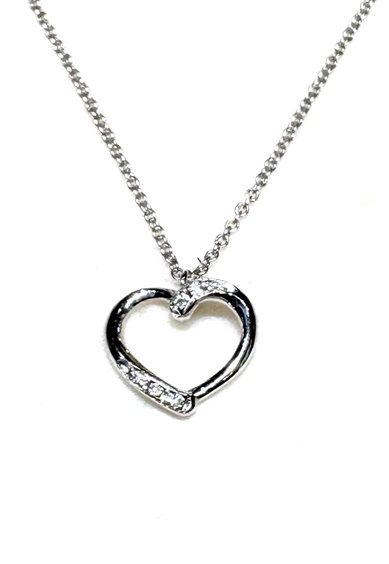 Halskette Donna Oro Dame Love in Weißgold Diamante 0.02 Ct DFPF1058.002 - DFPF1058.002